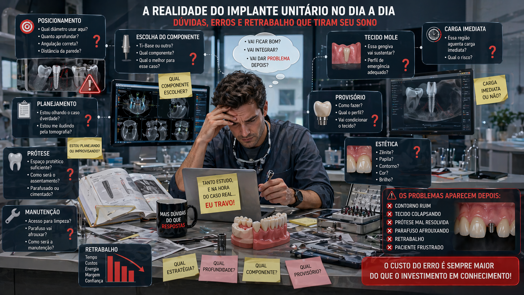 Implantodontista travado no mocho